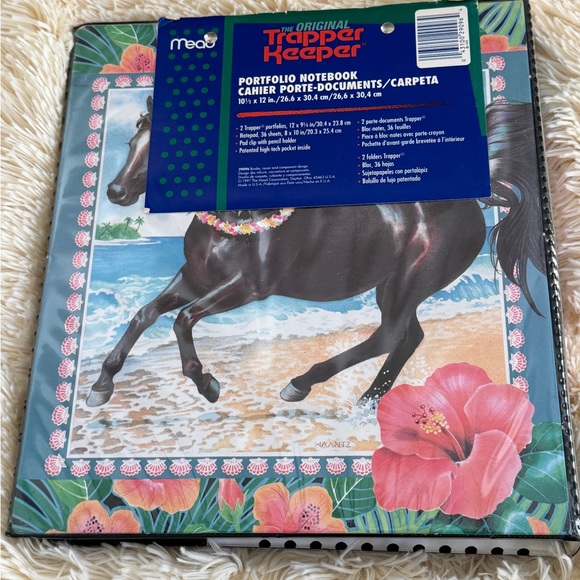 Vintage Mead Trapper Keeper with 2 original vintage folders - Picture 3 of 14